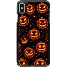 Coque iPhone Xs Max - Halloween 2026 Pattern Pumpkins