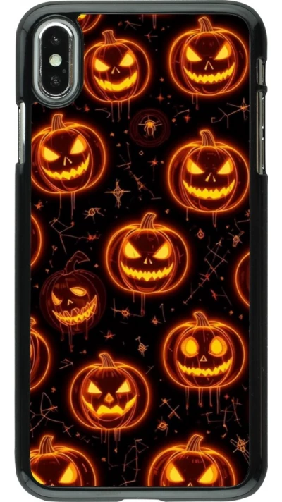 Coque iPhone Xs Max - Halloween 2026 Pattern Pumpkins