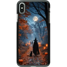 Coque iPhone Xs Max - Halloween 2026 Witch with a cat