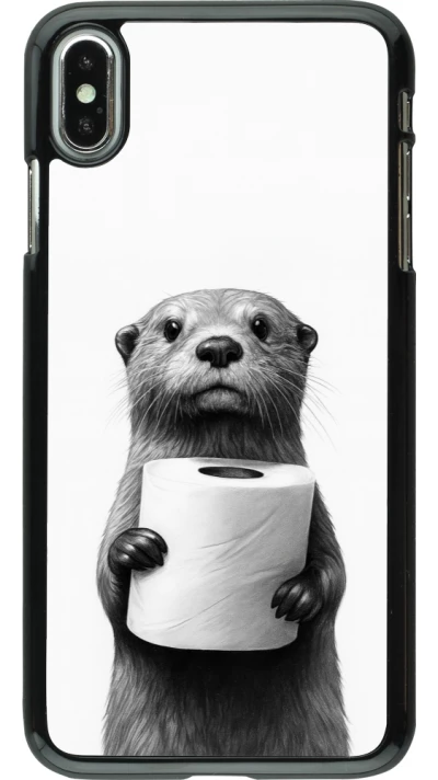 iPhone Xs Max Case Hülle - Otter Toilettenpapier