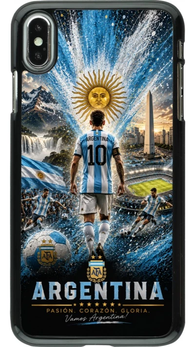 iPhone Xs Max Case Hülle - Fussball Argentinien splash 2026