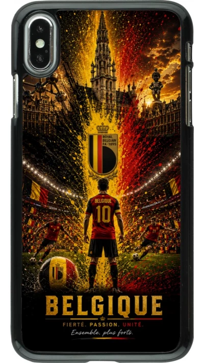 iPhone Xs Max Case Hülle - Fussball Belgien splash 2026