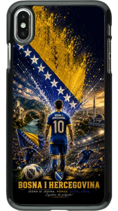 iPhone Xs Max Case Hülle - Fussball Bosnien und Herzegowina splash 2026