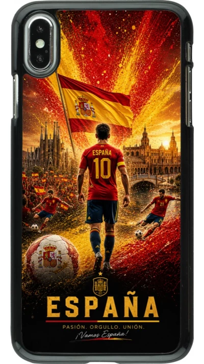 iPhone Xs Max Case Hülle - Fussball Espanien splash 2026