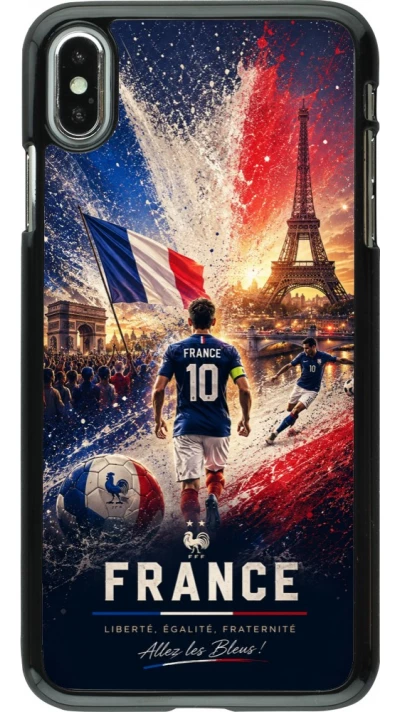 iPhone Xs Max Case Hülle - Fussball Frankreich splash 2026