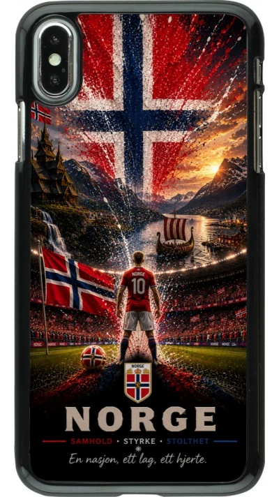 iPhone Xs Max Case Hülle - Fussball Norwegen splash 2026