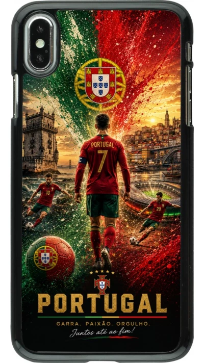 iPhone Xs Max Case Hülle - Fussball Portugal splash 2026