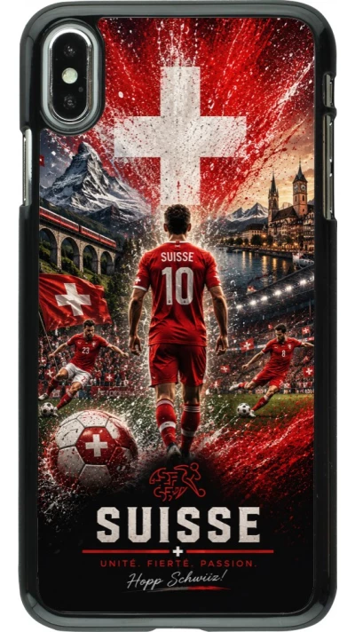iPhone Xs Max Case Hülle - Fussball Suisse splash 2026