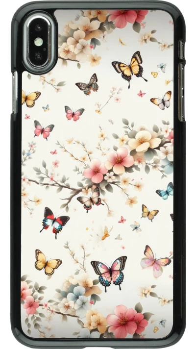 Coque iPhone Xs Max - Spring 25 Papillons Légers
