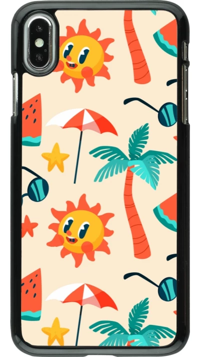 Coque iPhone Xs Max - Summer 2025 Pattern soleil