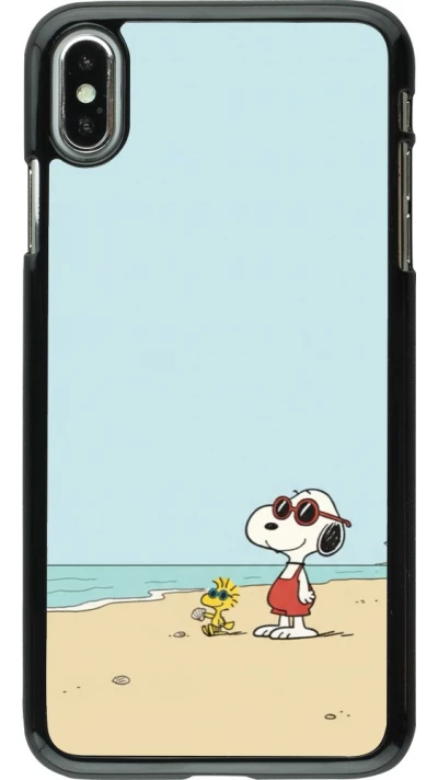 Coque iPhone Xs Max - Snoopy on the beach Summer 2026