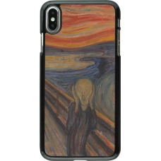 Coque iPhone Xs Max - Tableau art - Le Cri - Edvard Munch