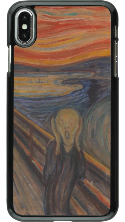 Coque iPhone Xs Max - Tableau art - Le Cri - Edvard Munch