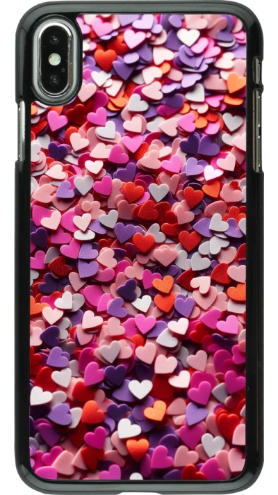 Coque iPhone Xs Max - Valentine 2025 Confetti