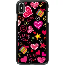 iPhone Xs Max Case Hülle - Valentine 2023 love symbols