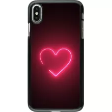 iPhone Xs Max Case Hülle - Valentine 2023 single neon heart