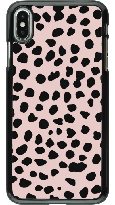 Coque iPhone Xs Max - Wild Leopard Pink
