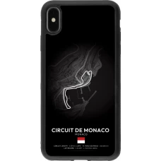 iPhone Xs Max Case Hülle - Silikon schwarz F1 Track 2025 Monaco