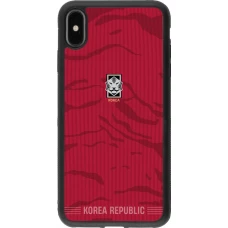 iPhone Xs Max Case Hülle - Silikon schwarz Südkorea 2026 personalisierbares Fussballtrikot
