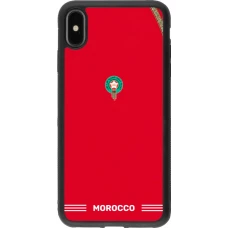 iPhone Xs Max Case Hülle - Silikon schwarz Marokko 2026 personalisierbares Fussballtrikot