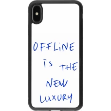 iPhone Xs Max Case Hülle - Silikon schwarz Offline is the new luxury