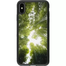 iPhone Xs Max Case Hülle - Silikon schwarz Spring 23 forest blue sky