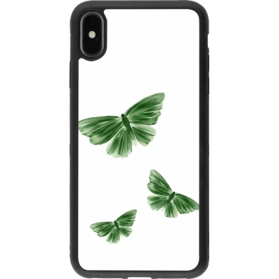 iPhone Xs Max Case Hülle - Silikon schwarz Butterflies Spring 2026