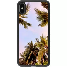iPhone Xs Max Case Hülle - Silikon schwarz Summer 2023 palm tree vibe