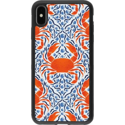 iPhone Xs Max Case Hülle - Silikon schwarz Crabs and pearls Summer 2026