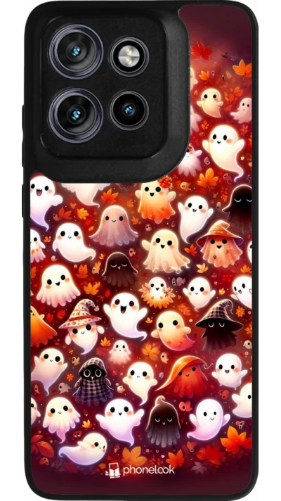 Coque Motorola Moto S50 - Silicone rigide noir Fantômes automne mignons