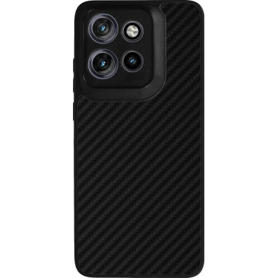 Coque Motorola Moto S50 - Silicone rigide noir Carbon Basic