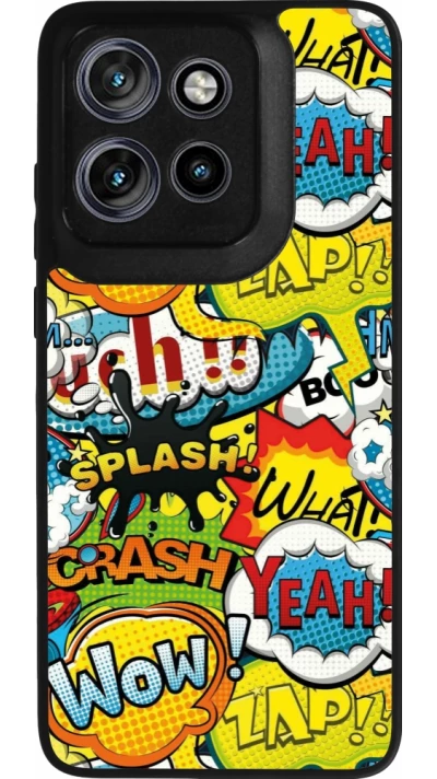 Coque Motorola Moto S50 - Silicone rigide noir Cartoons slogans