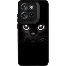 Motorola Moto S50 Case Hülle - Silikon schwarz Cat eyes