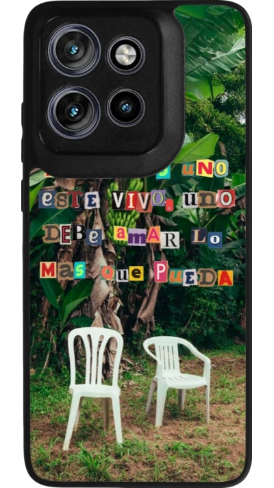 Coque Motorola Moto S50 - Silicone rigide noir Chairs DTMF