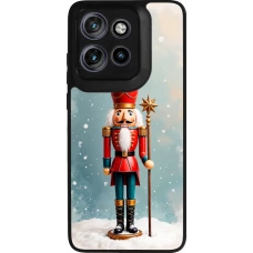 Motorola Moto S50 Case Hülle - Silikon schwarz Christmas 25 Nutcracker Snow