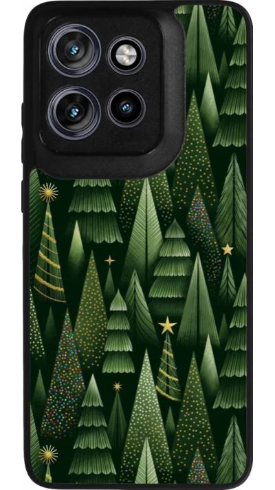 Coque Motorola Moto S50 - Silicone rigide noir Christmas 25 Pattern Xmas Tree