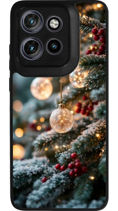 Coque Motorola Moto S50 - Silicone rigide noir Christmas 25 Xmas Decorated Tree