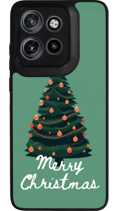 Coque Motorola Moto S50 - Silicone rigide noir Christmas 25 Xmas Tree