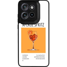 Motorola Moto S50 Case Hülle - Silikon schwarz Cocktail Rezept Aperol Spritz