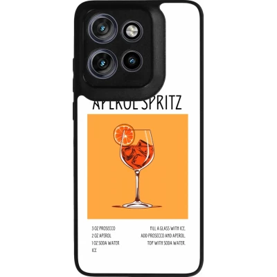 Motorola Moto S50 Case Hülle - Silikon schwarz Cocktail Rezept Aperol Spritz