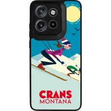 Motorola Moto S50 Case Hülle - Silikon schwarz Crans-Montana Ski Downhill