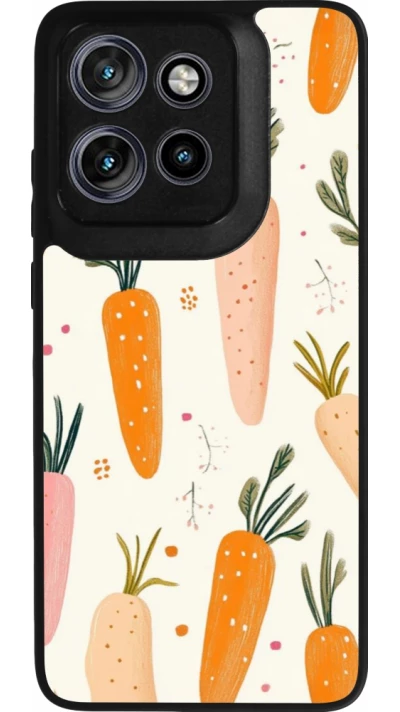 Coque Motorola Moto S50 - Silicone rigide noir Easter 2026 Illustration carrots