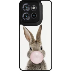 Coque Motorola Moto S50 - Silicone rigide noir Easter 2023 bubble gum bunny
