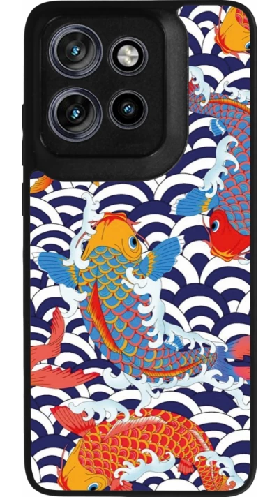 Coque Motorola Moto S50 - Silicone rigide noir Easter 2023 japanese fish