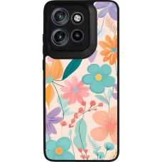 Coque Motorola Moto S50 - Silicone rigide noir Easter 2024 spring flowers