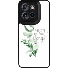 Motorola Moto S50 Case Hülle - Silikon schwarz Enjoy the little things