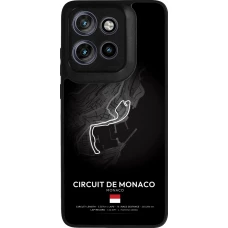 Coque Motorola Moto S50 - Silicone rigide noir F1 Track 2025 Monaco