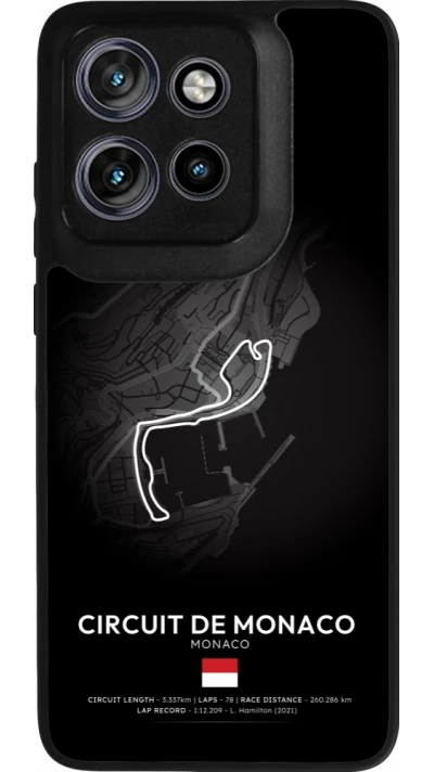 Coque Motorola Moto S50 - Silicone rigide noir F1 Track 2025 Monaco