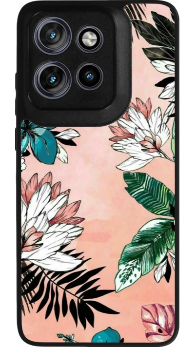 Coque Motorola Moto S50 - Silicone rigide noir Flowers Artprint