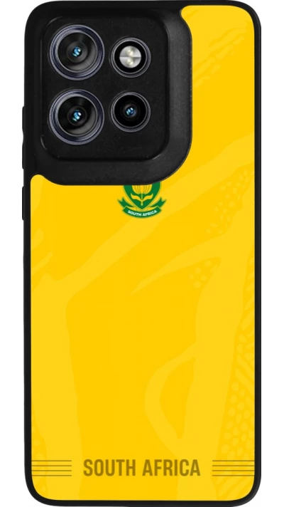Motorola Moto S50 Case Hülle - Silikon schwarz Südafrika 2026 personalisierbares Fussballtrikot